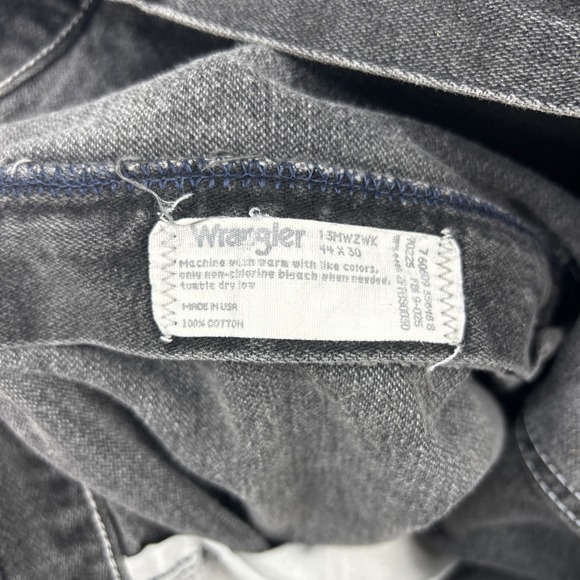 Vintage‎ Wrangler Jeans Mens 44x30 Black Denim Pants Cowboy Western American USA - Picture 9 of 14